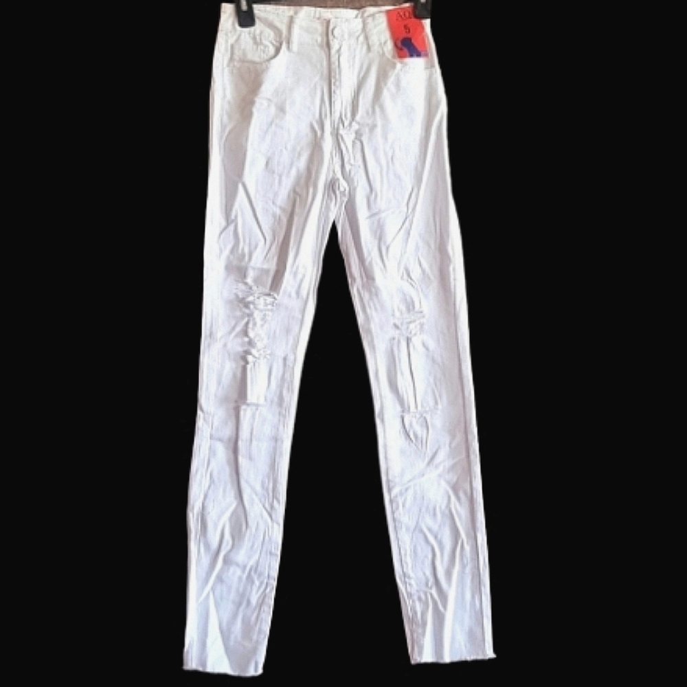 White High Rise, Ripped Jean - Picture 3 of 13